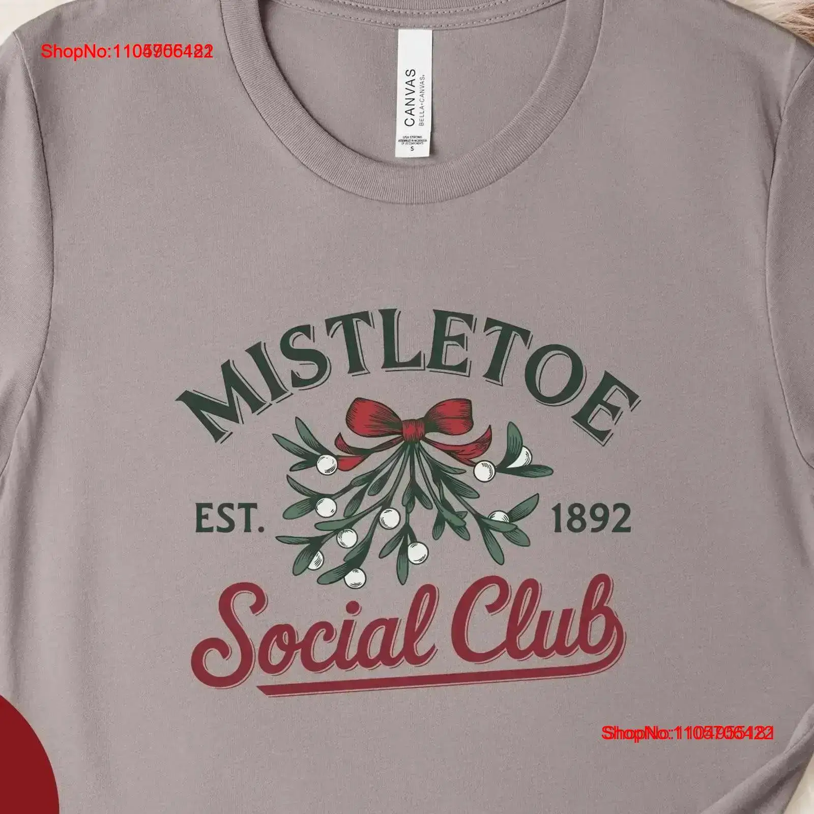 Men'S Fashion Xmas Party - Mistletoe Sosyal Kulübü Noel Ağacı Tişörtü