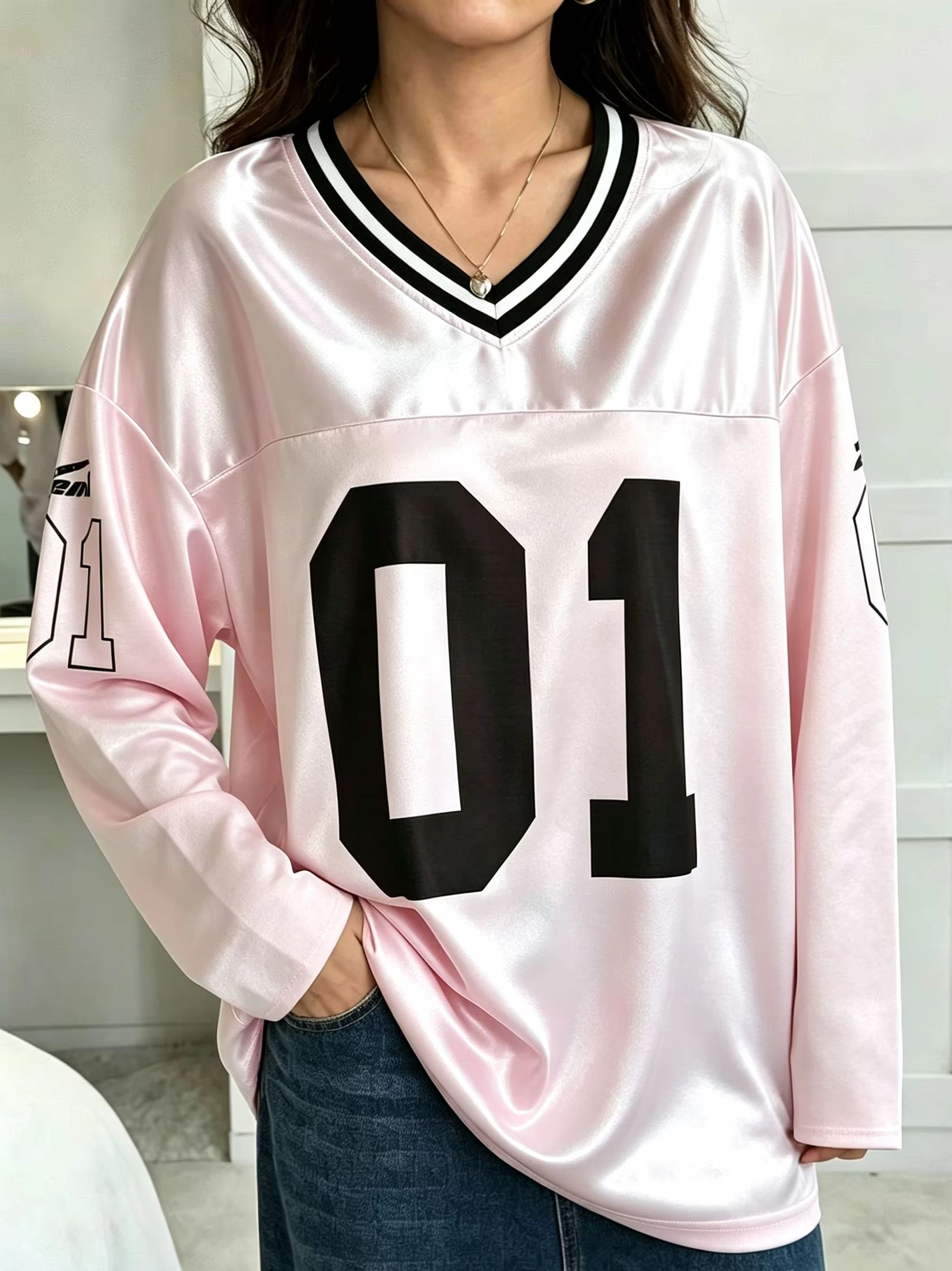 Men'S Fashion Usa - Erkek Kadın Vintage Uzun Kollu Oversize