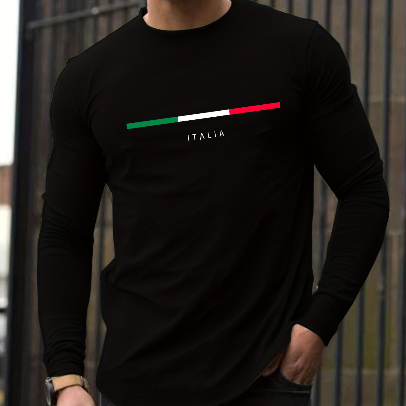 Men Fashion Upper - %100 saf pamuklu erkek uzun kollu