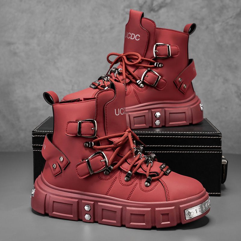 Men'S Fashion For 30 Year Olds - Orijinal Marka Erkek Botları Punk Platform