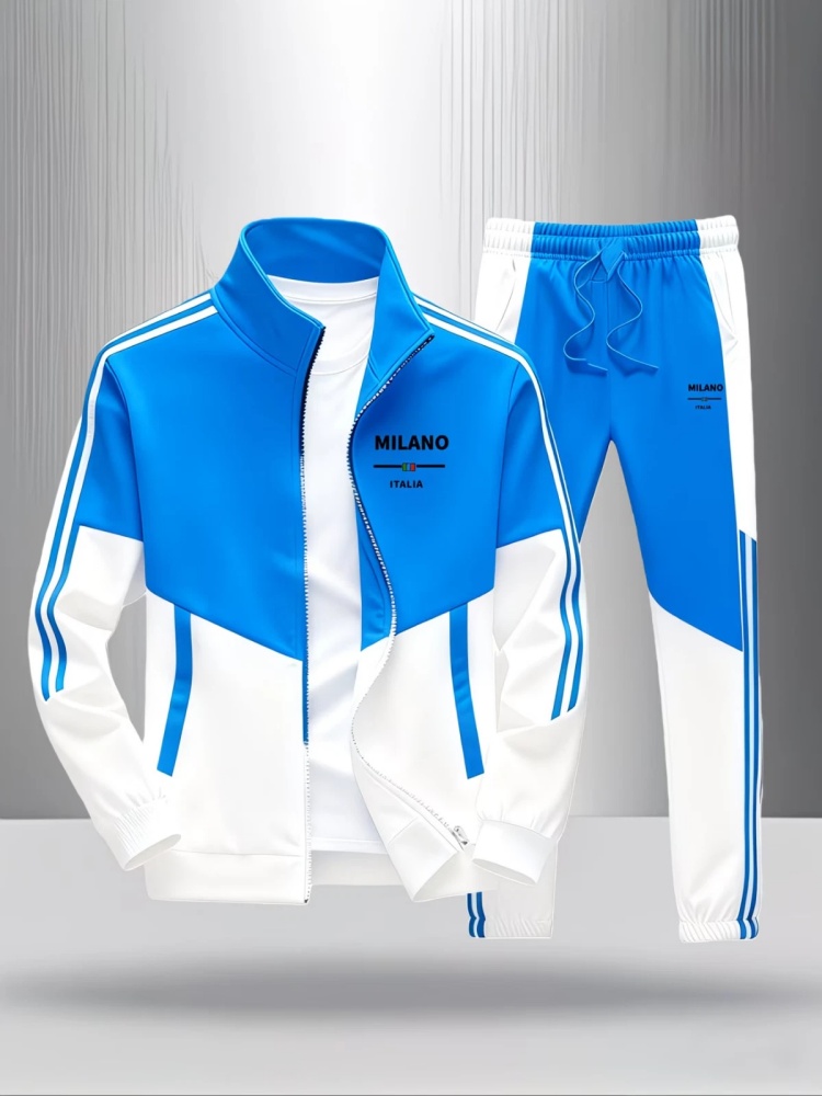 Men'S Fashion Zipper Jacket - Erkek 2 Parça Eşofman Takımı Moda