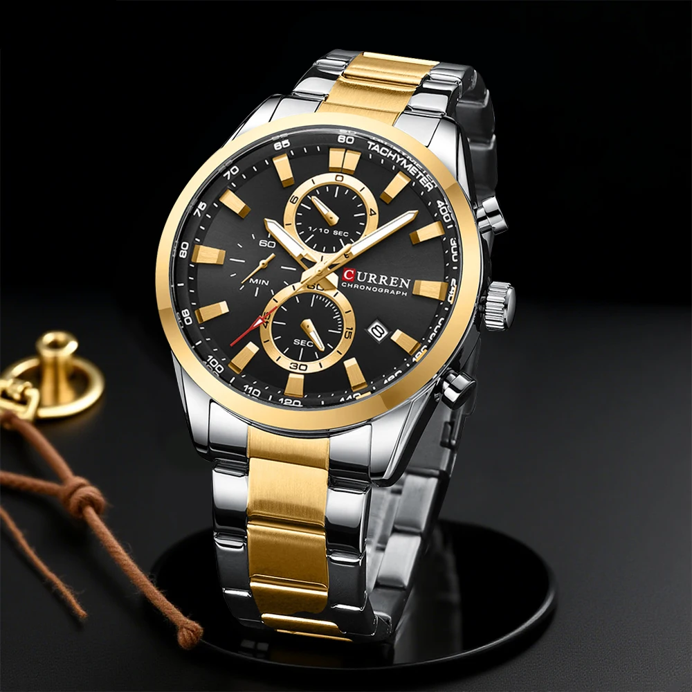 Men'S Fashion Jewelry - CURREN Casual Kuvars Chrono Spor Saatler