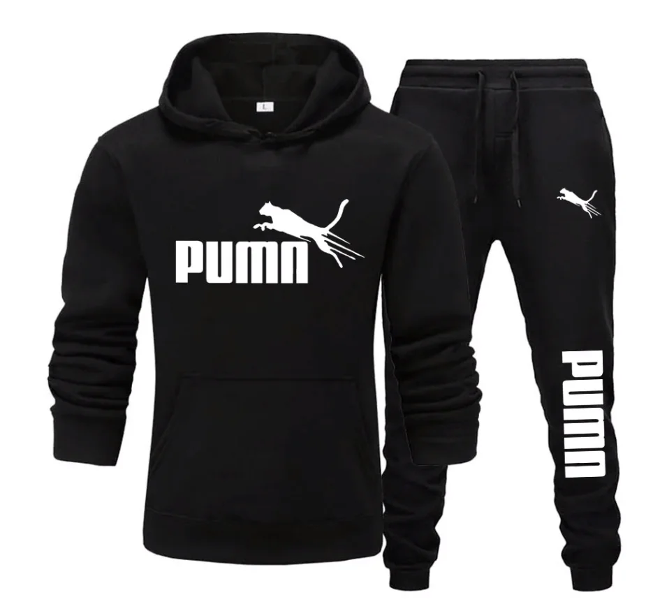 Men'S Fashion Usa - Yeni erkek kapüşonlu sweatshirt + pantolon