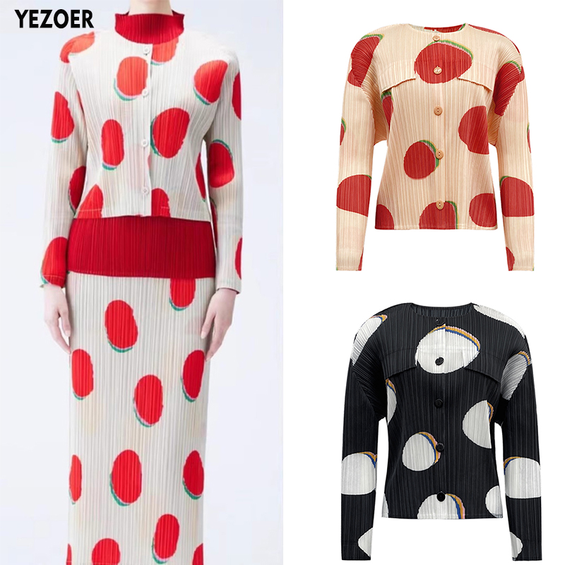 Men'S Fashion Line - Miyake pilili iki adet Set kadınlar