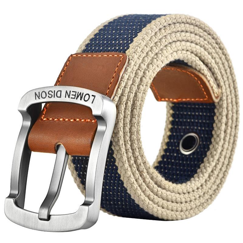 Belt Mens Fashion - Kalınlaştırılmış Naylon Kemer Gençlik Kanvas Kemer