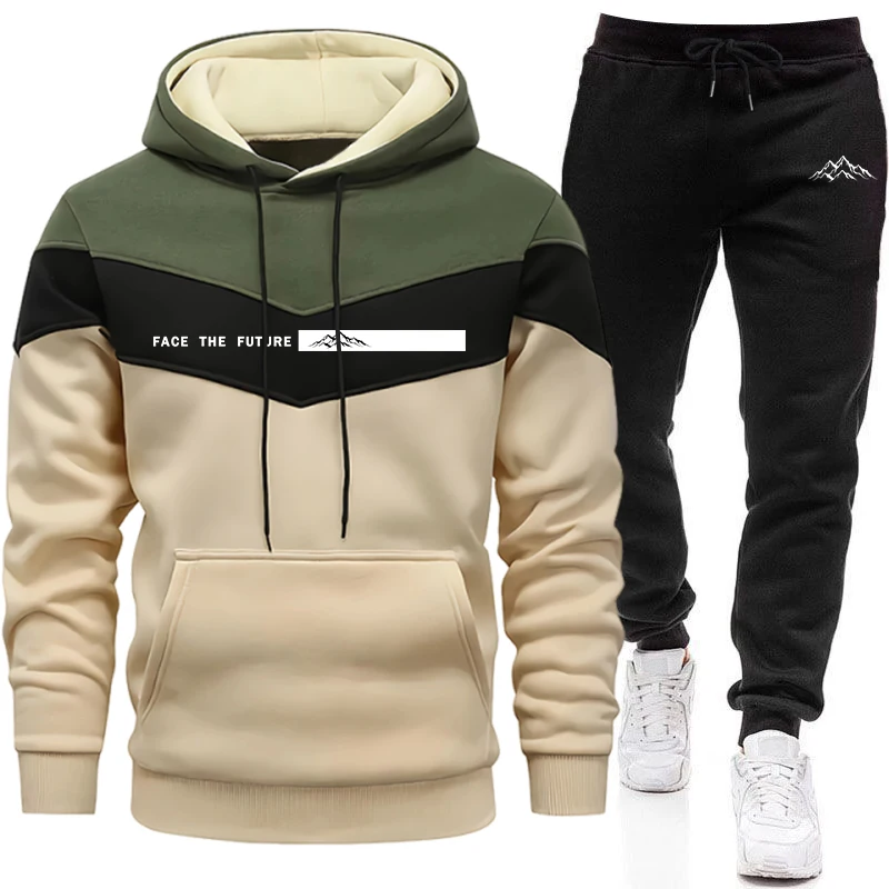 Men'S Fashion Usa - Eşofman Erkek Modası Günlük Kapüşonlu Sweatshirt