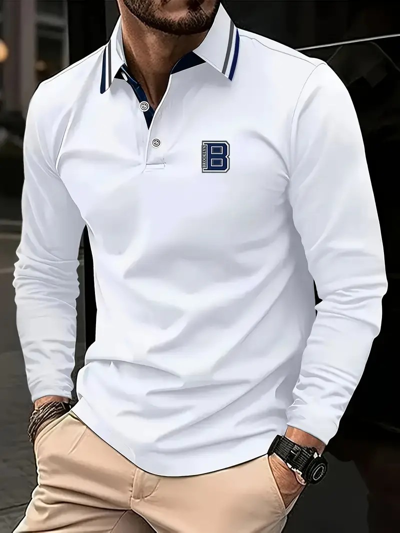 Men'S Fashion Polo - 2025 İlkbahar ve Sonbahar İçin Yeni