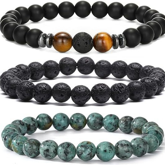 Amazon Men'S Fashion - Amazon çok satan doğal taş 8mm