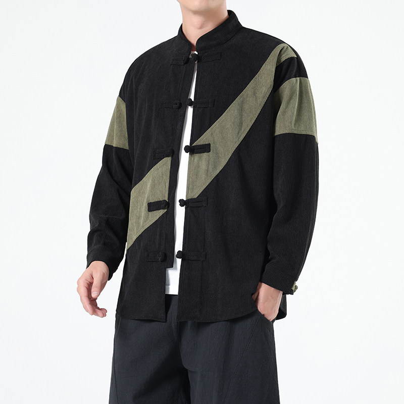 İlkbahar Sonbahar Çin Tarzı Er - Corduroy Jacket Men incelemesi ve fiyatı