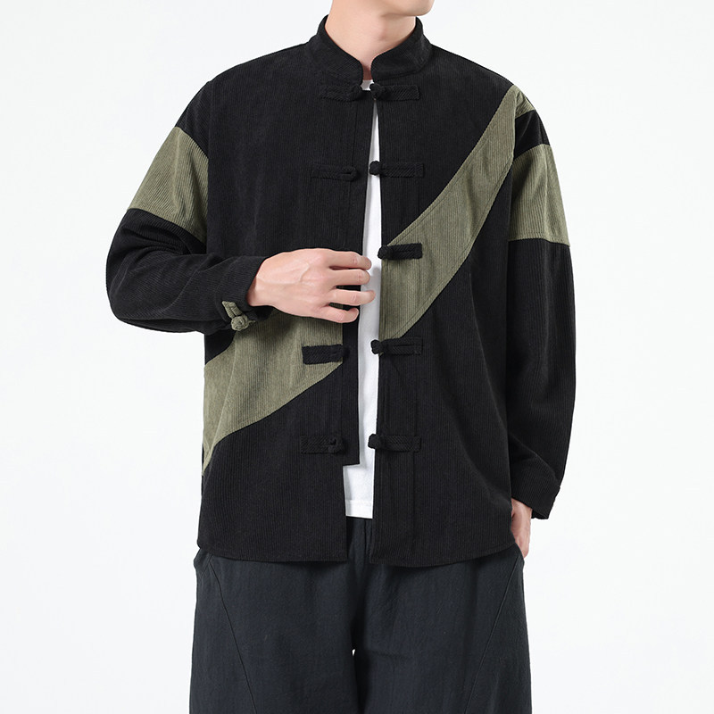 İlkbahar Sonbahar Çin Tarzı Er - Corduroy Jacket Men incelemesi ve fiyatı
