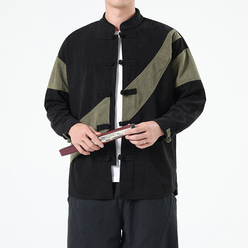 İlkbahar Sonbahar Çin Tarzı Er - Corduroy Jacket Men incelemesi ve fiyatı