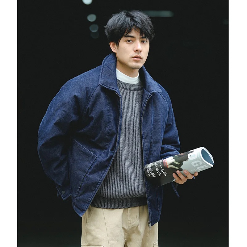 Erkek Japon Sokak Giysisi Retr - Corduroy Jacket Men incelemesi ve fiyatı