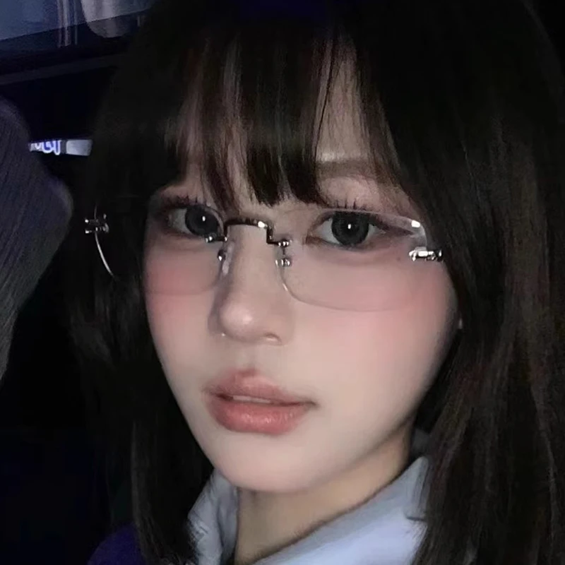 Şeffaf Dikdörtgen Çerçevesiz G - Men'S Fashion Rimless Glasses incelemesi ve fiyatı
