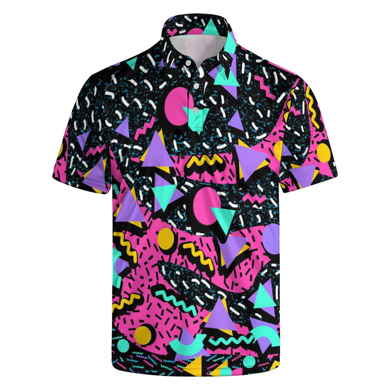 Sıcak Satış 3d Baskı 80'ler 90 - Men'S Fashion Polo incelemesi ve fiyatı