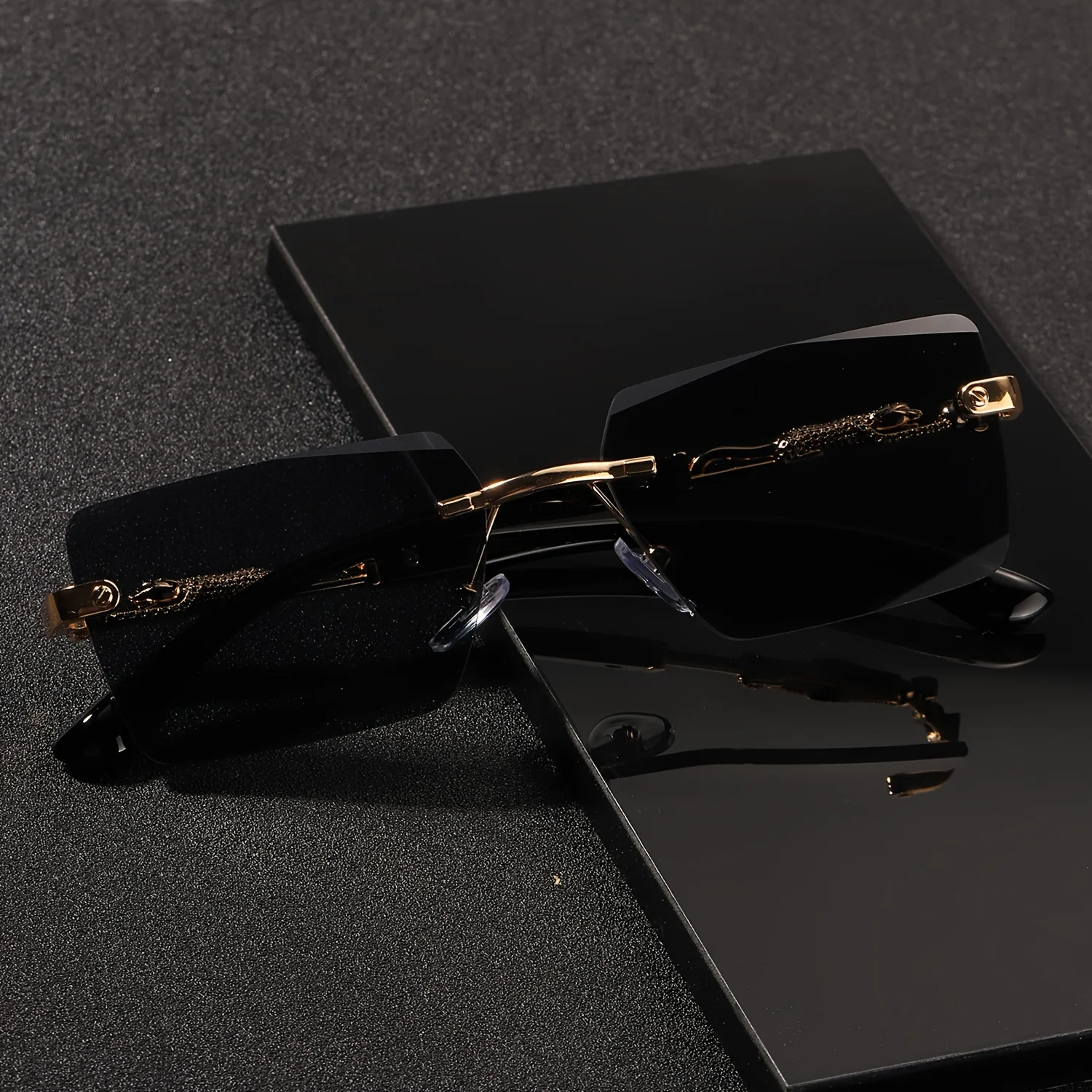 1 adet Çerçevesiz Güneş Gözlüğ - Men'S Fashion Rimless Glasses incelemesi ve fiyatı