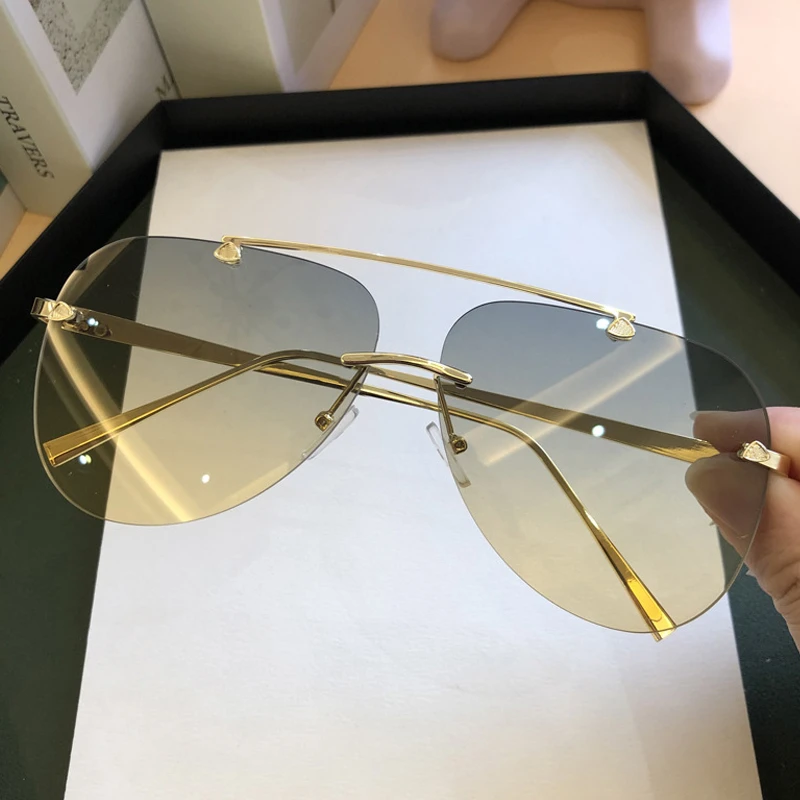 Vintage Çerçevesiz Alaşım Hava - Men'S Fashion Rimless Glasses incelemesi ve fiyatı