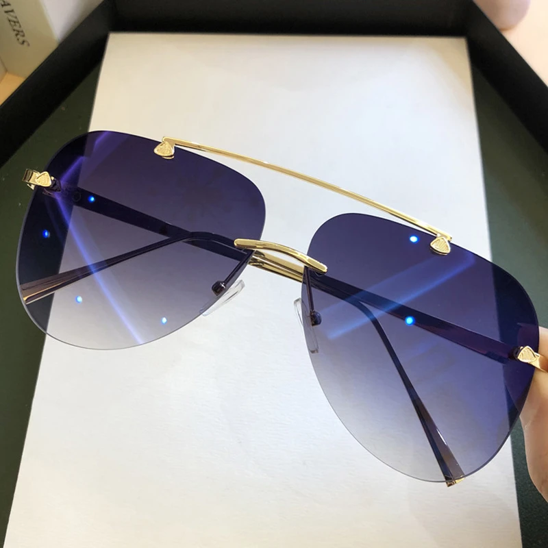 Vintage Çerçevesiz Alaşım Hava - Men'S Fashion Rimless Glasses incelemesi ve fiyatı