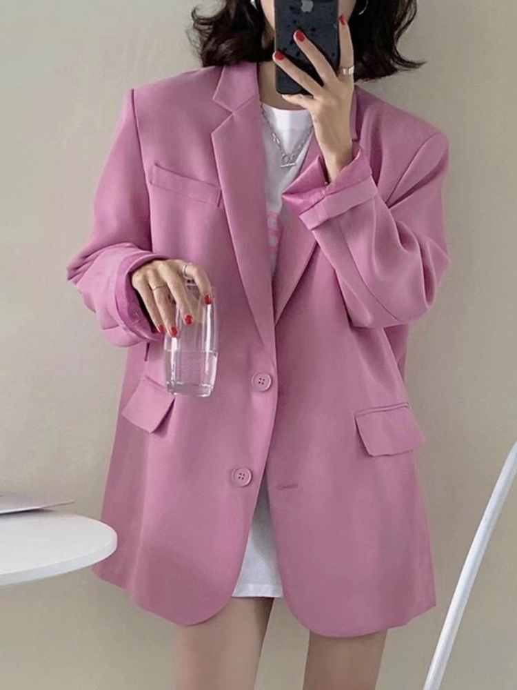 Yeni Kadın İlkbahar Yaz Düz Re - Mens Fashion Blazer incelemesi ve fiyatı