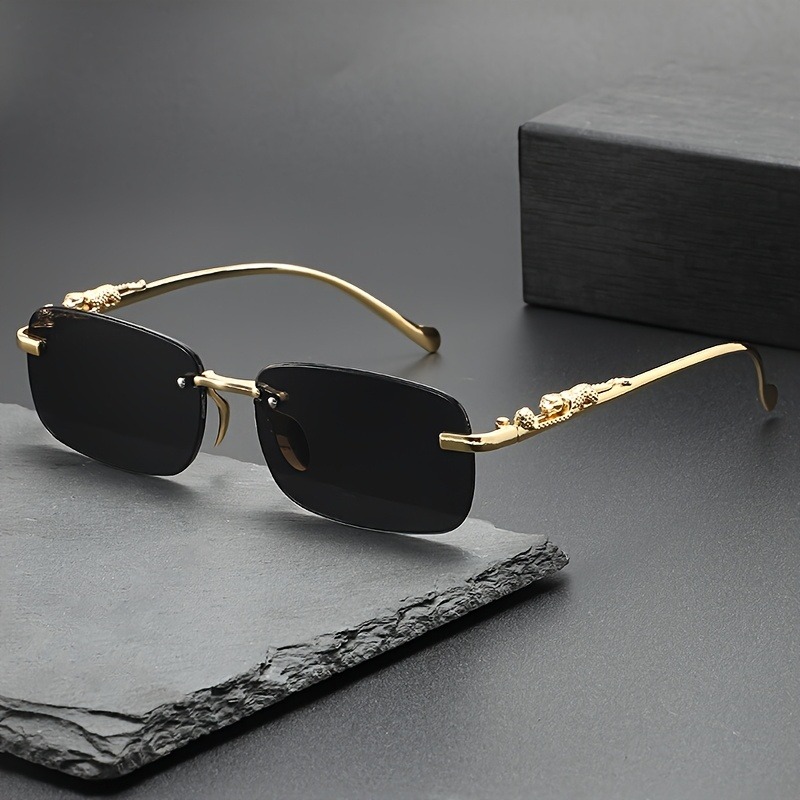 Moda Çerçevesiz Metal Güneş Gö - Men'S Fashion Rimless Glasses incelemesi ve fiyatı