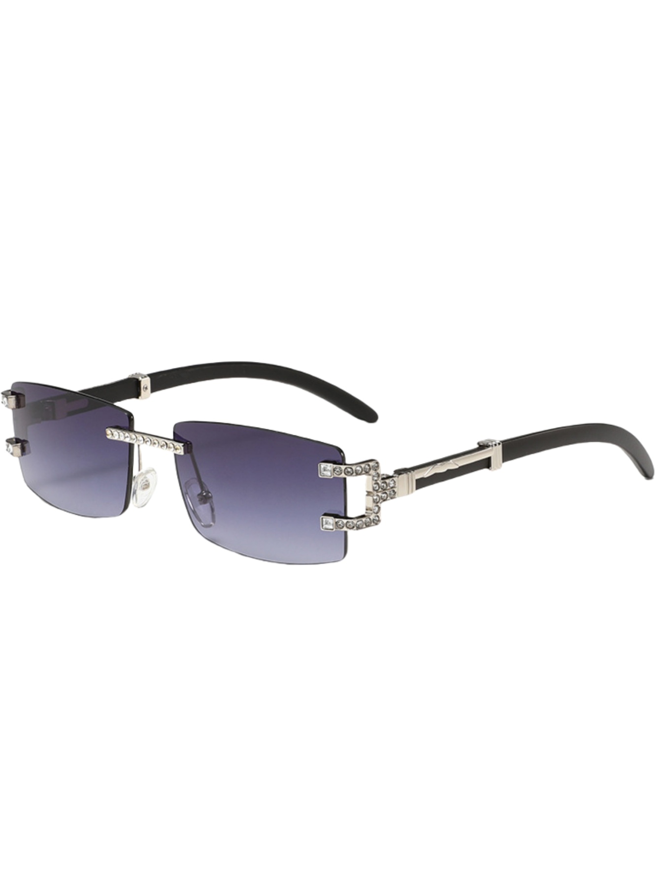 Ahşap bacak retro moda güneş g - Men'S Fashion Rimless Glasses incelemesi ve fiyatı