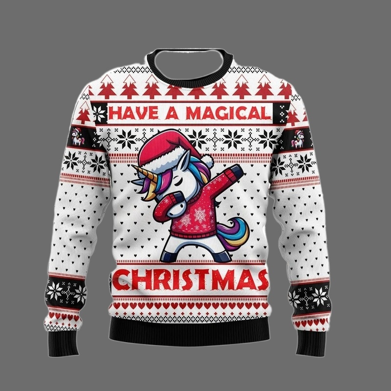 Moda Unicorn Çirkin Noel Kazak - Men'S Fashion Xmas Party incelemesi ve fiyatı