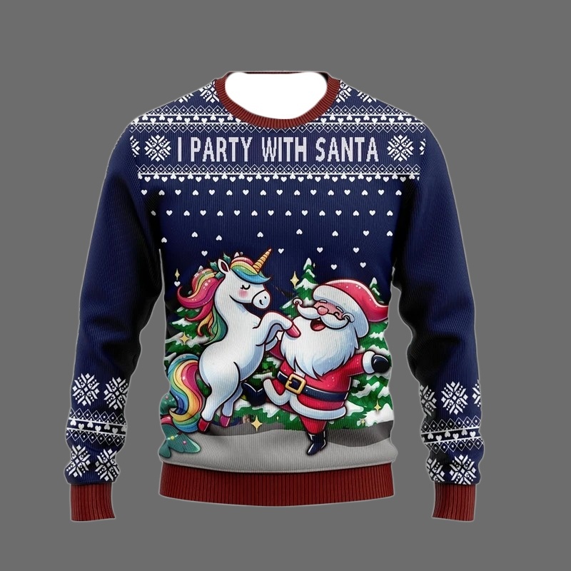 Moda Unicorn Çirkin Noel Kazak - Men'S Fashion Xmas Party incelemesi ve fiyatı