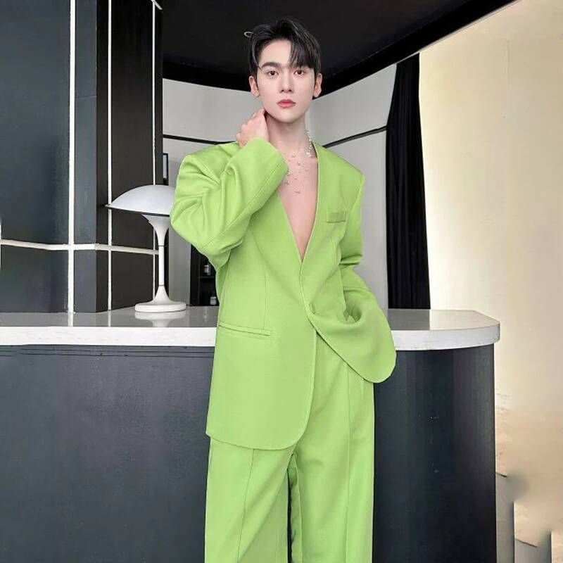 LUZHEN 2026 Bahar Yeni Düz Ren - Mens Fashion Blazer incelemesi ve fiyatı