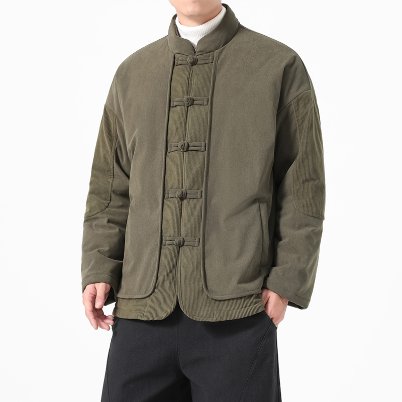 Çin Tarzı Erkekler Pamuk kapit - Corduroy Jacket Men incelemesi ve fiyatı