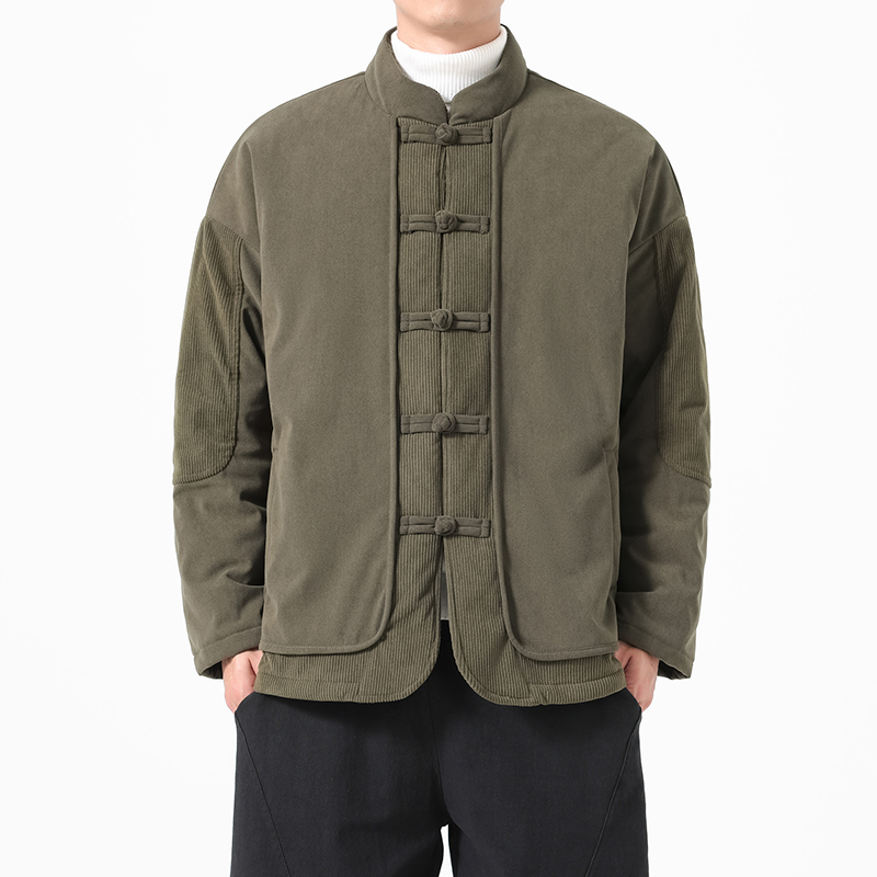 Çin Tarzı Erkekler Pamuk kapit - Corduroy Jacket Men incelemesi ve fiyatı