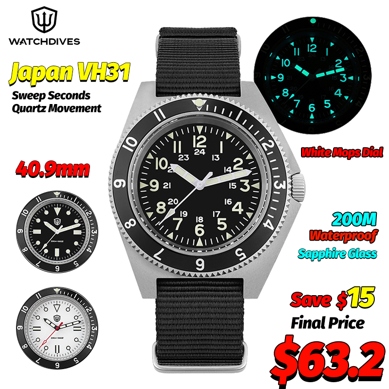 Watchdives WD1972 Kuvars İzle  - Men'S Fashion Jewelry incelemesi ve fiyatı