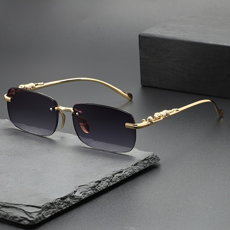 Moda Çerçevesiz Metal Güneş Gö - Men'S Fashion Rimless Glasses incelemesi ve fiyatı