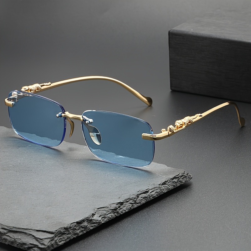 Moda Çerçevesiz Metal Güneş Gö - Men'S Fashion Rimless Glasses incelemesi ve fiyatı