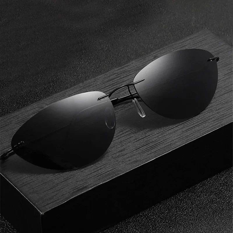 2026 Polarize Ultra Hafif Moda - Men'S Fashion Rimless Glasses incelemesi ve fiyatı